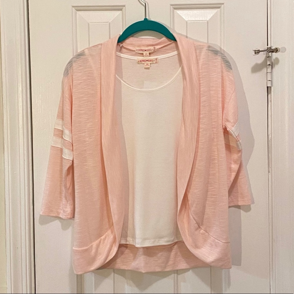 Inspired Hearts Kids Cardigan and Tank Set